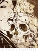 Image of Skull Lick Art Print 12x18