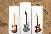 Image of Set of III Men's Hankies: Guitars