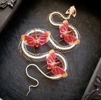 Image 2 of Viper skeleton with red lanternflies 