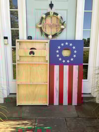 Image 6 of Brackish Wooder Cornhole Boards - Betsy Ross - Vertical - MT4038