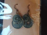 Image 3 of Ancient Chinese Coin Vintage Earrings