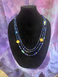Layered Necklace “Ocean Blue”