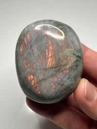 Image 2 of Sunset Labradorite Palm Stone #3009
