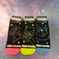 Image 1 of Pokemon Center Japan Night Arcade 23-25cm Socks