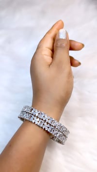 Image 3 of 2 Pieces American Diamond Bangles Set_GPB_1235