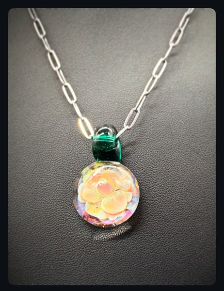 Image of Hamilton Art Glass Purple Green Skies