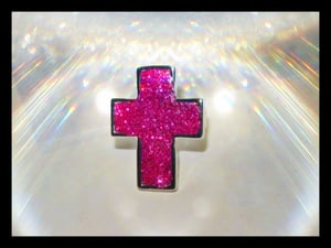 Image of Glitter Cross Ring
