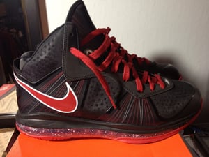 Image of Nike Lebron 8 "Portland PE-red outsole" 