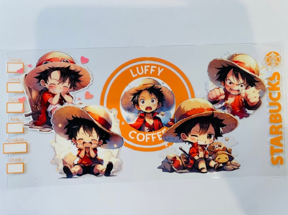 Image of Luffy and Starbucks