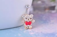 Image 1 of Teddy bear belly ring 