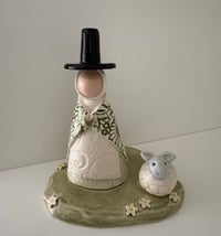 Image 4 of Menyw Gymreig a dafad / Welsh lady and sheep 