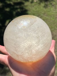 Image 12 of Large Calcite Sphere With Rainbows #2828