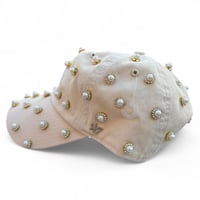 Image 2 of IRI$ BELOVED X LA DODGERS PEARL RHINSTONE DAD CAP 