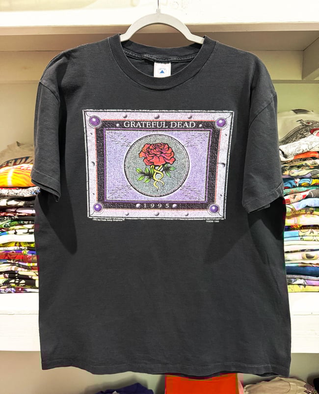 Grateful Dead 1995 Plaque T-Shirt - Size L