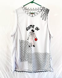 Image 2 of Recycled “Game On” unisex basketball jersey
