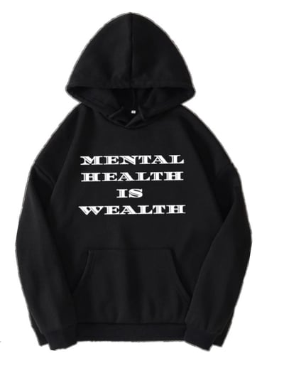 Image of KALVIARI MENTAL WEALTH PULLOVER HOODIE
