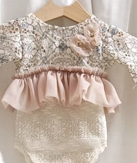 Image 2 of Newborn bodysuit for photoshoots | Lara | beige