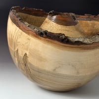 Image 5 of Maple Wood Vessel w/ Double Live Edge (0500)