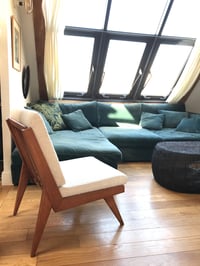 Image 5 of Fauteuil L bouclette crème