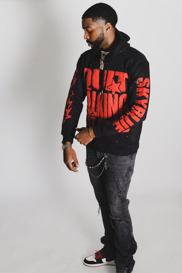 Image of Red/ Black Hoodie 