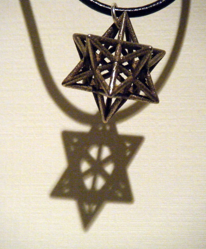 Image of Small Stellated Dodecahedron Necklace