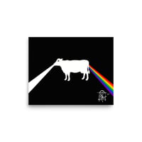 Image 1 of “Dark side of the moo” matte fine art print