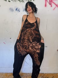 Image 3 of “TIGERS EYE” BLEACH PAINTED BAGGY JUMPER LARGE
