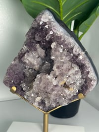 Image 3 of ICY AMETHYST CLUSTER WITH CUSTOM STAND -BRAZIL-