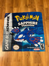 Nintendo Game Boy Advance Pokémon Wall Flag- Sapphire Version