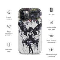 Image 13 of Gothic Inspired Dark Fairy and Flowers Tough Case for iPhone®