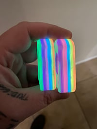 Image 4 of rainbow glow purple peek