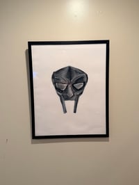 MF DOOM mask original painting