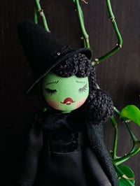 Image 3 of RESERVED Elphaba Inspired Small Art doll