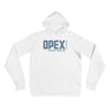 Unisex Pullover Hoodie - White w/Blue OPEX Logo