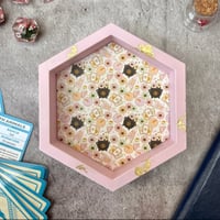 Image 1 of Pastel Witch Print Jesmonite Dice Tray for DnD