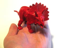 Image of Triceratops, Re-purposed Dinosaur Toy, ANY COLOR