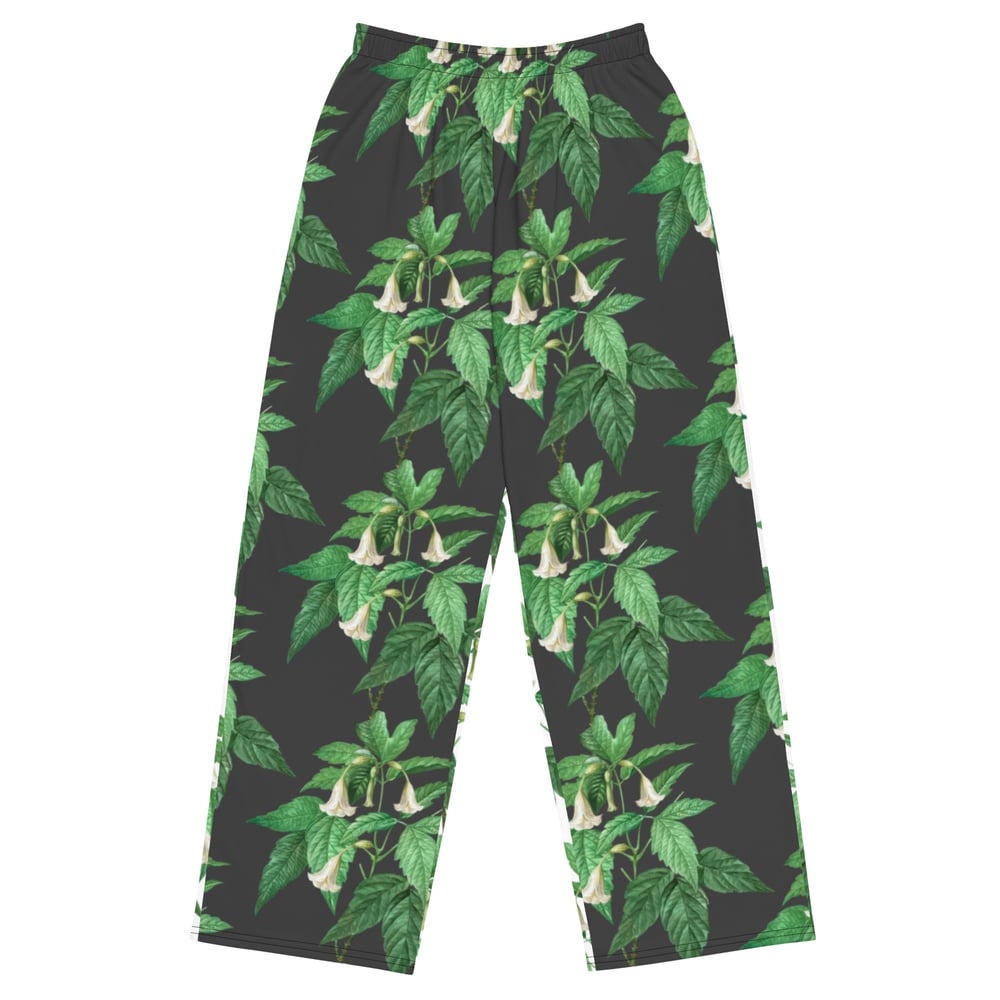Image of Plant All-over print unisex wide-leg pants