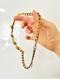 Image 12 of EXTRA THICK BARBED WIRE CHOKER