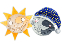 preorder! sun and moon 35cm pillow! read description please 