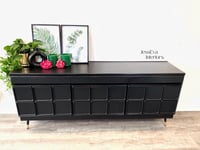 Image 12 of Mid century modern Mc Intosh Squares SIDEBOARD / DRINKS CABINET / TV CABINET in black