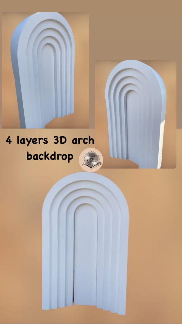 Image of 4 layers 3D backdrop  7 x4