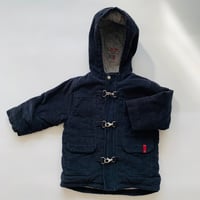 Image 1 of Cord coat navy size 2-3 years 