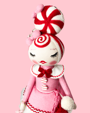 Image of RESERVED FOR STACEY MEDIUM HOLIDAY ART DOLL 