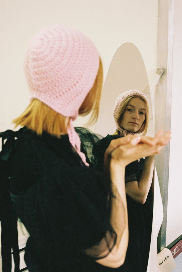 Pink bonnet