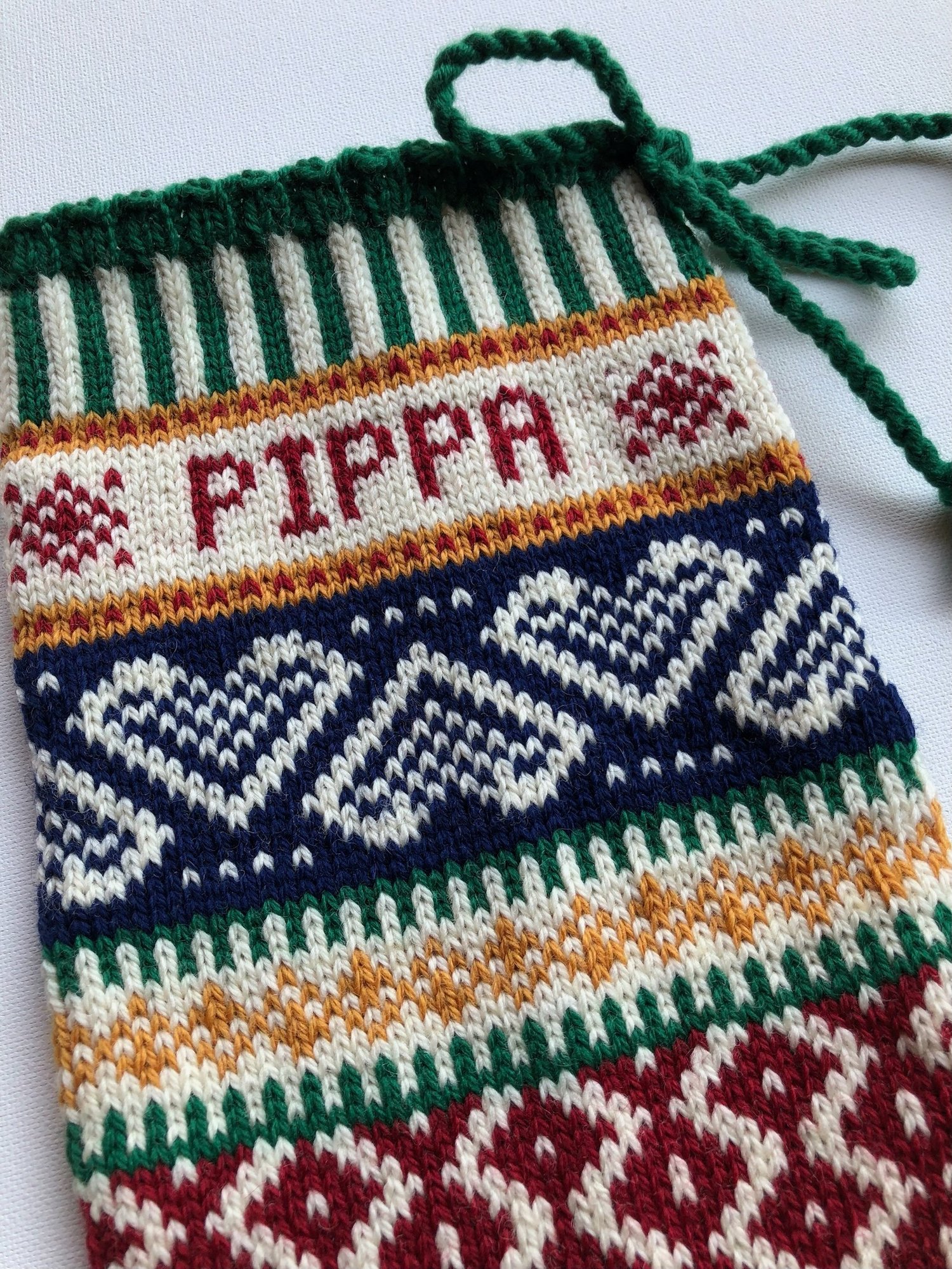 Image of Hearts Christmas Stocking