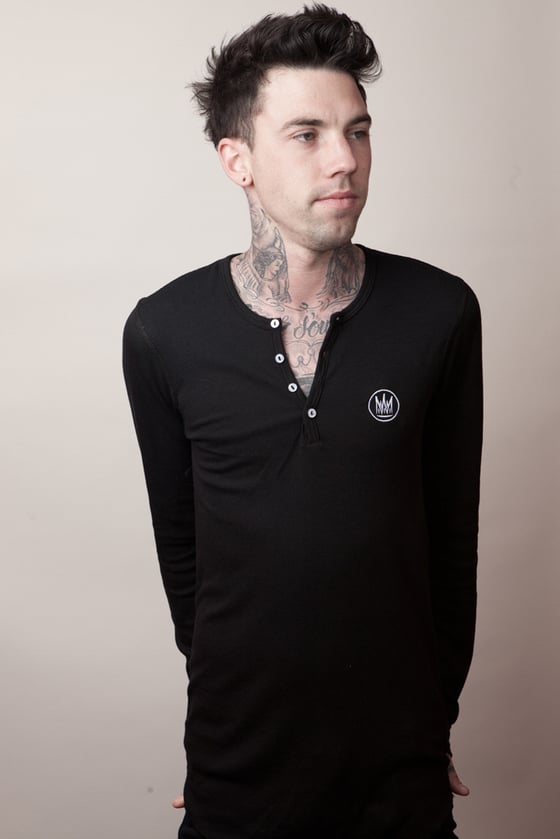 Image of Classic Thermal Henley (Black)