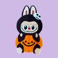 Image 1 of Sitting Pumpkin Labubu Accent Rug