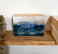 Image 4 of Tiny Shimmering Landscape on wooden block