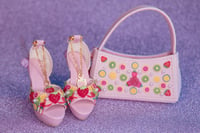 Image 1 of TROPICAL Glamour Set - Custom High Heels and chic handbag for Minifee Copy