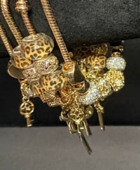 Gold cheetah bracelets